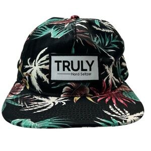 Truly Hard Seltzer Otto Hawaiian Floral Snapback Cap Adjustable Summer Hat‎